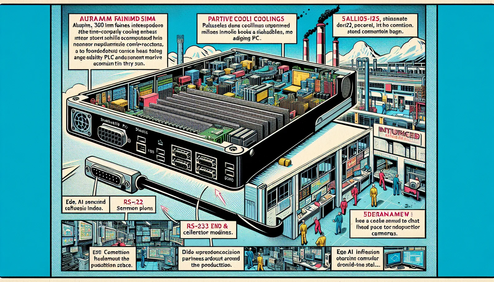 Cover illustration for AAEON's 30mm-Thin BOXER-6407-TWL Puts Fanless Edge AI Into the Tightest Industrial Spaces