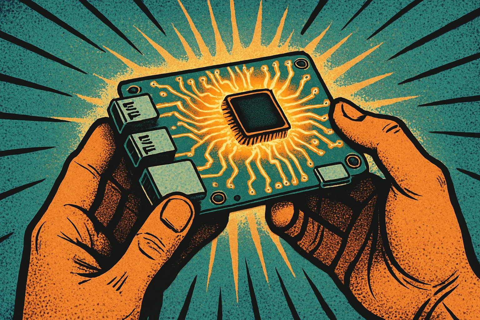 Cover illustration for AAEON UP WCL: A Credit-Card-Sized Wildcat Lake SBC with 24GB LPDDR5