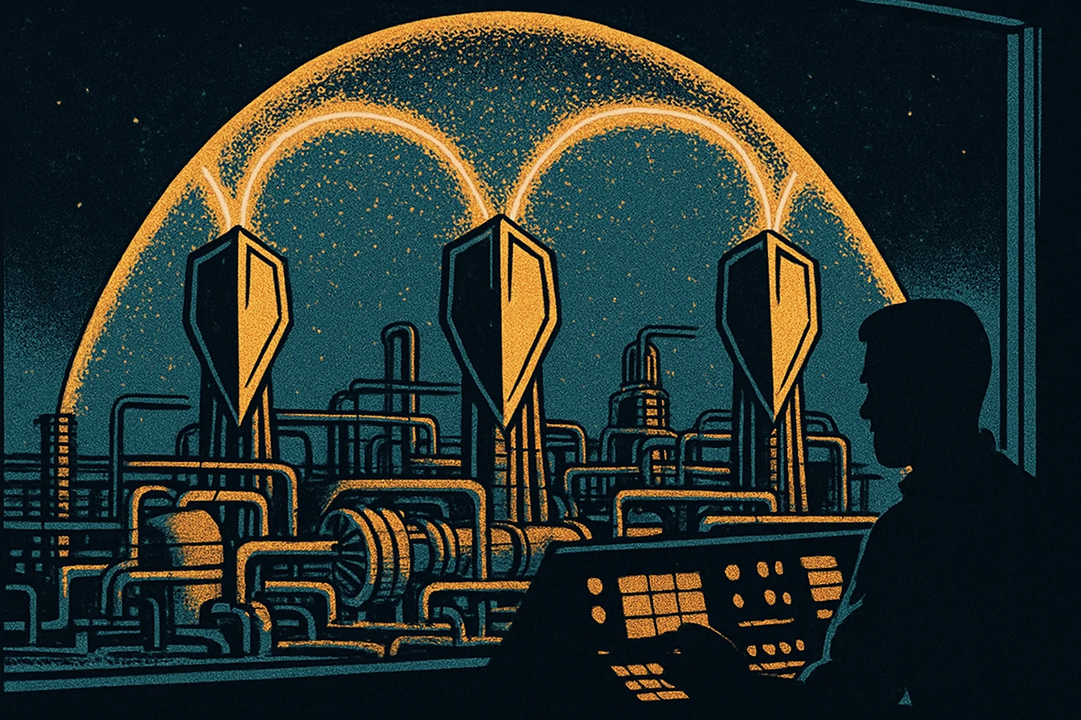 Cover illustration for Accenture's $4.1B OT Security Push Unites Dragos, runZero, and NetRise
