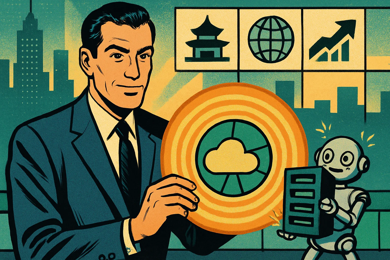 Cover illustration for Alibaba's AI Cloud Grew 38% in Q4 — AI Revenue Is on Pace for 50% of the Cloud Segment Within a Year