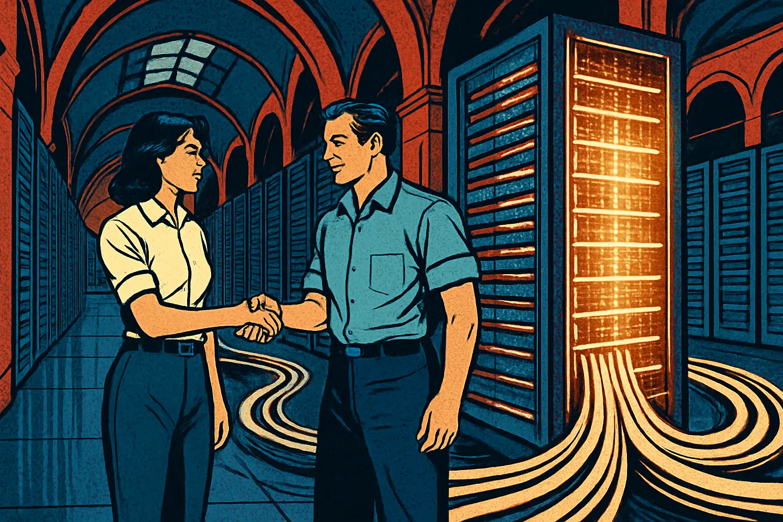 Cover illustration for AMD Invests Up to $5B in Anthropic's AI Compute Push