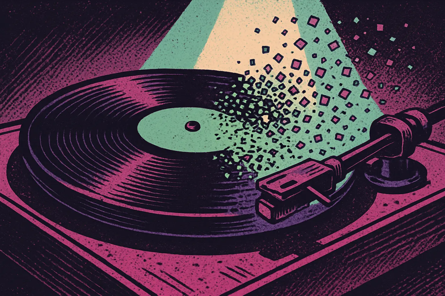 Cover illustration for Apple Music Will Show Made With AI Labels This Year