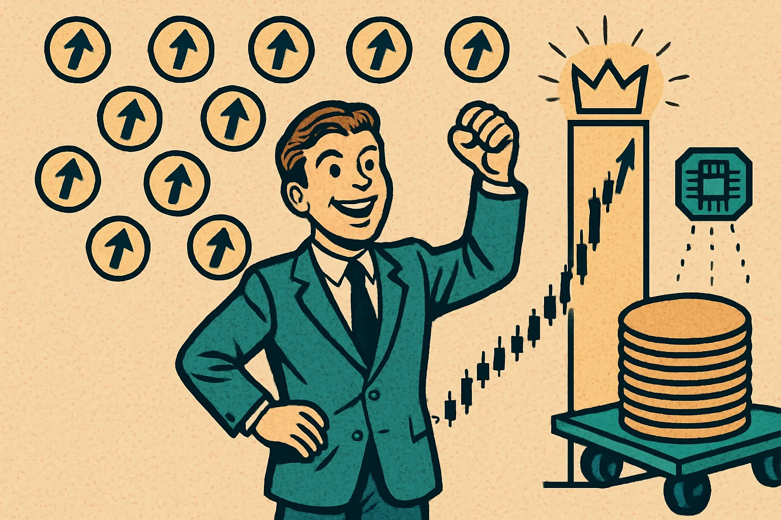 Cover illustration for Applied Materials Posts a Record Q2 — $7.91B Revenue, 50% Gross Margin, and Eight Price-Target Hikes in a Day