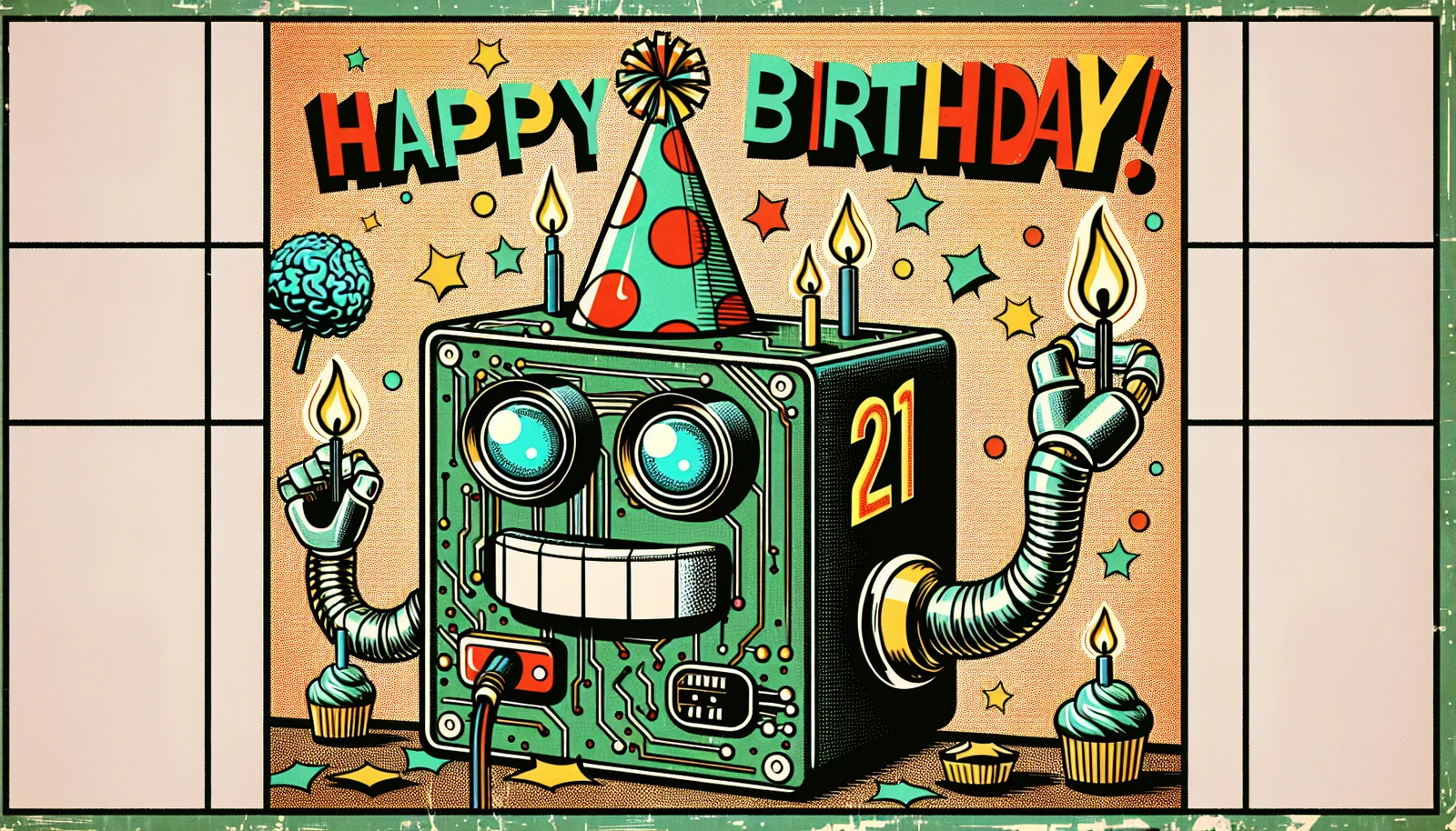 Cover illustration for Arduino Turns 21 With the Ventuno Q — A Dual-Brain SBC That Pairs Qualcomm AI With STM32 Motor Control for Robotics