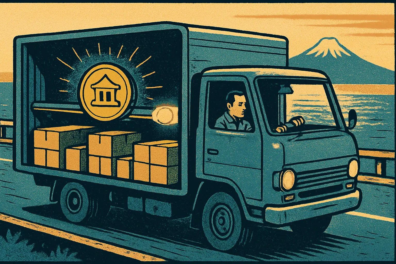 Cover illustration for JPYC Stablecoin to Pay 2,300 Japanese Logistics Partners