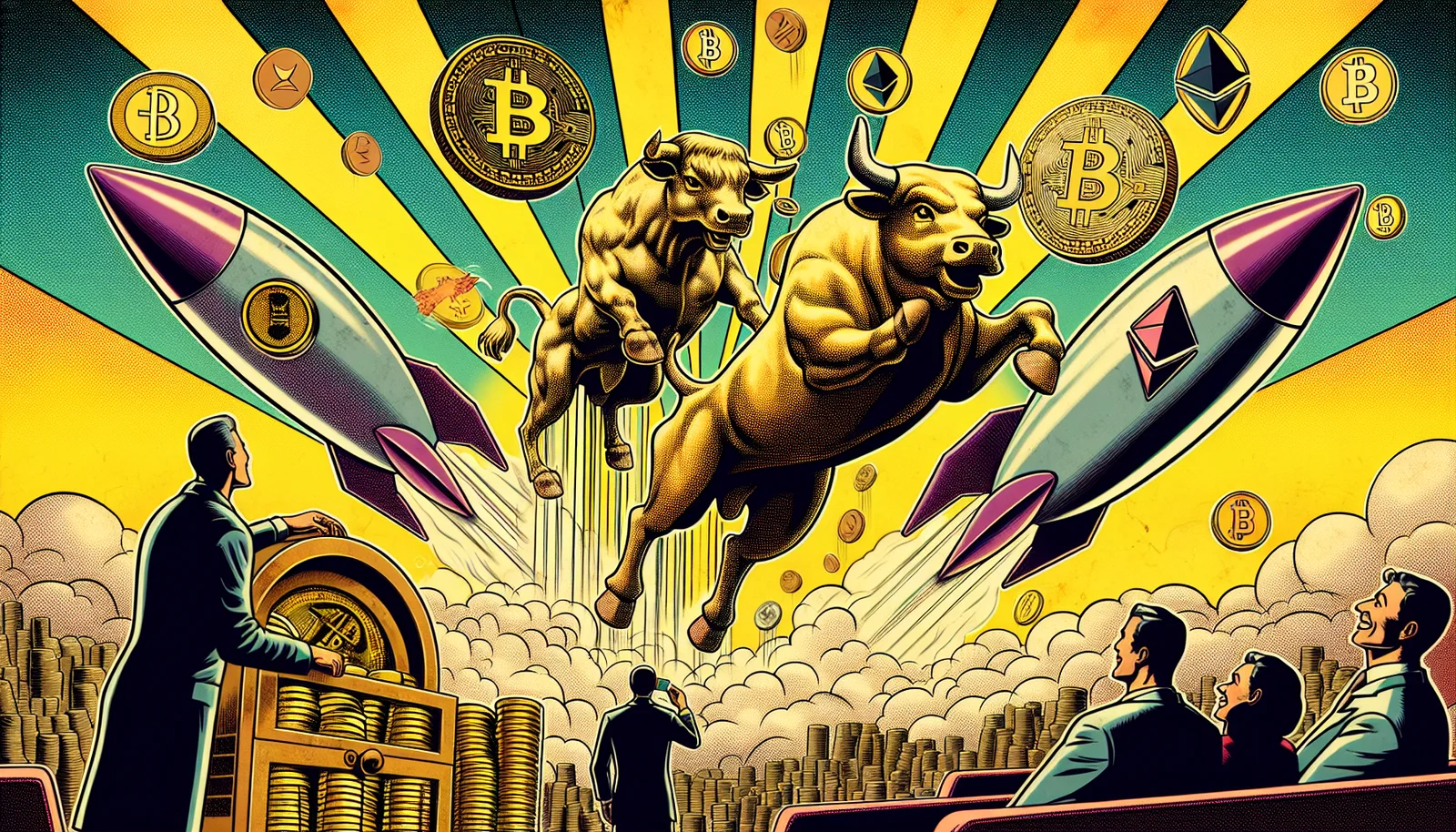 Cover illustration for Bitcoin Breaks $75K and Ethereum Surges 8.6% to Two-Month Highs in Broad Crypto Rally