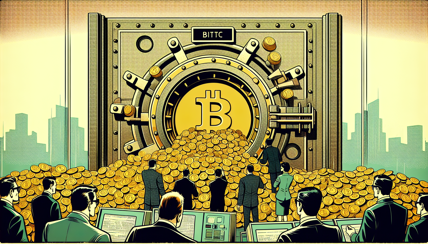 Cover illustration for Bitcoin ETFs Attract $1.1 Billion in Three Days as Institutional Buyers Return