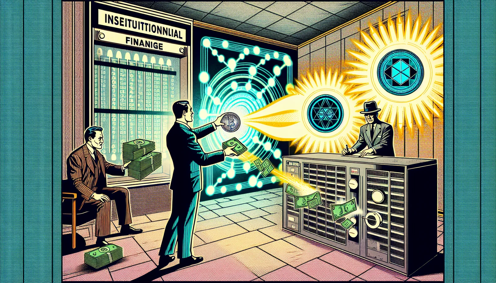 Cover illustration for BlackRock Files for Two Tokenized Money Market Funds Built for Stablecoin Reserves
