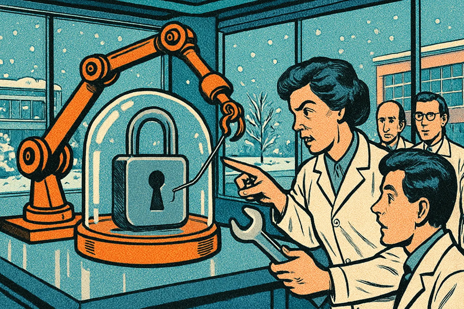 Cover illustration for Chainguard Harness: How AI Finds and Fixes Bugs in Your Code