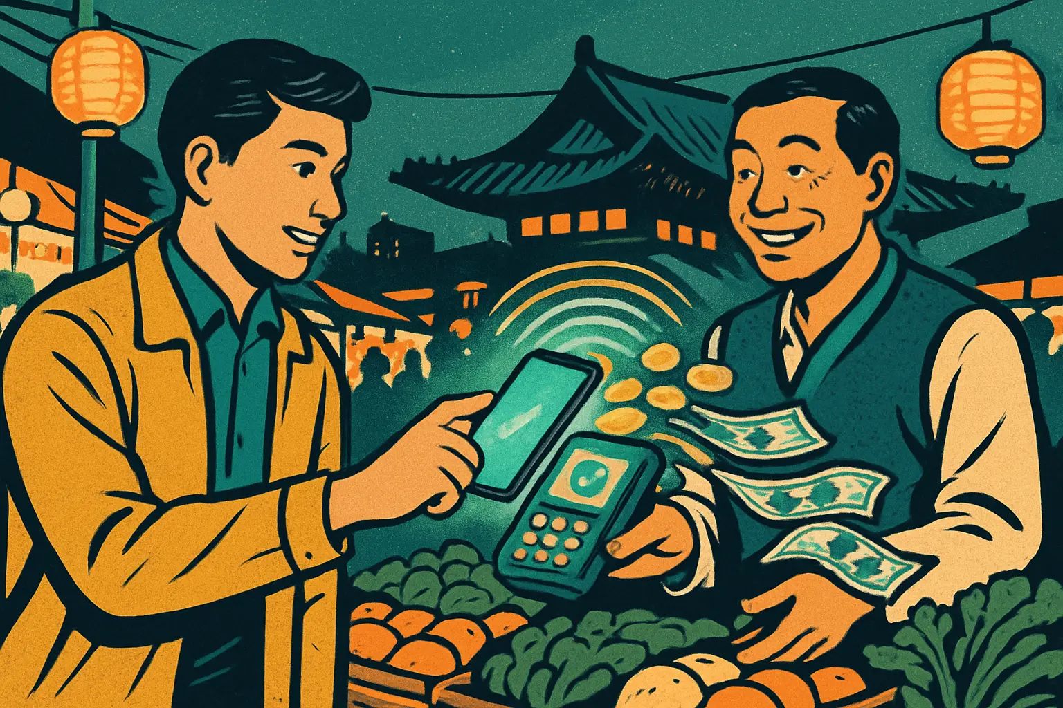 Cover illustration for Circle Brings USDC Payment Rails to South Korea