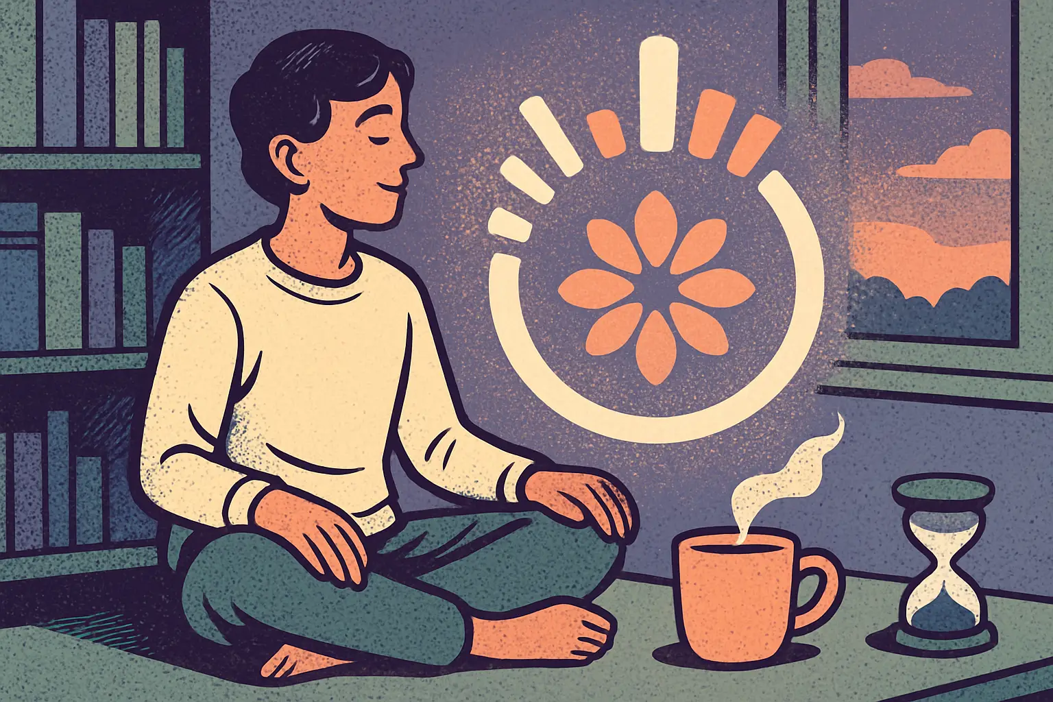 Cover illustration for Claude Reflect Helps You Use AI More Mindfully