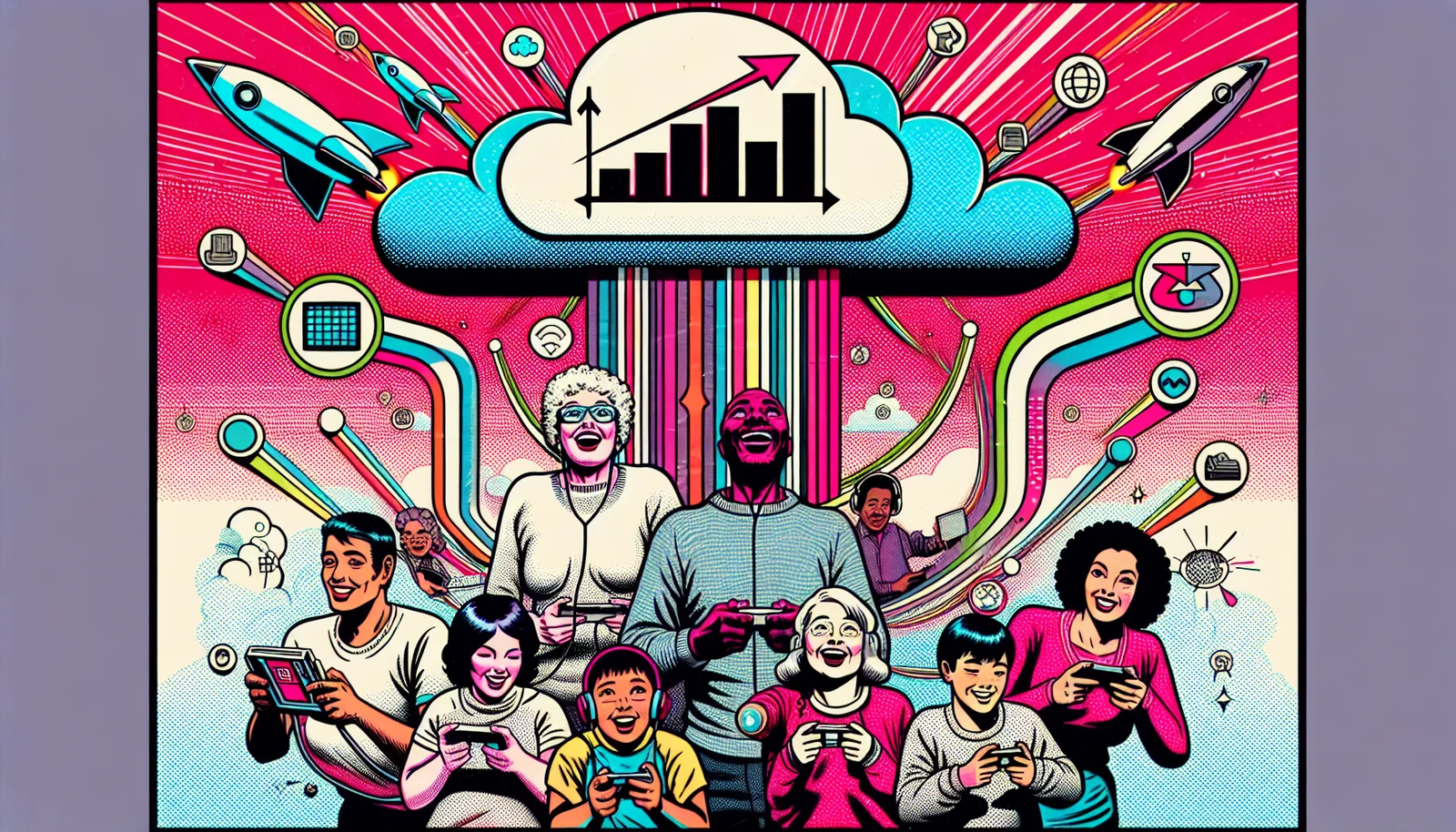 Cover illustration for Gaming's Next Chapter: Cloud Play Targets $18B as 55% of Gamers Play More