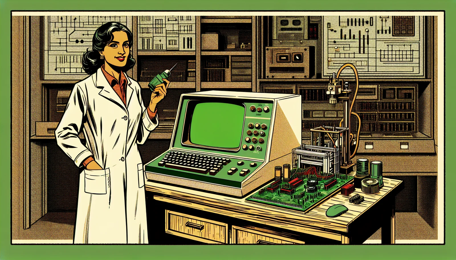 Cover illustration for A Maker Built a Stunning 1970s Terminal Replica With a Raspberry Pi and a 3D Printer