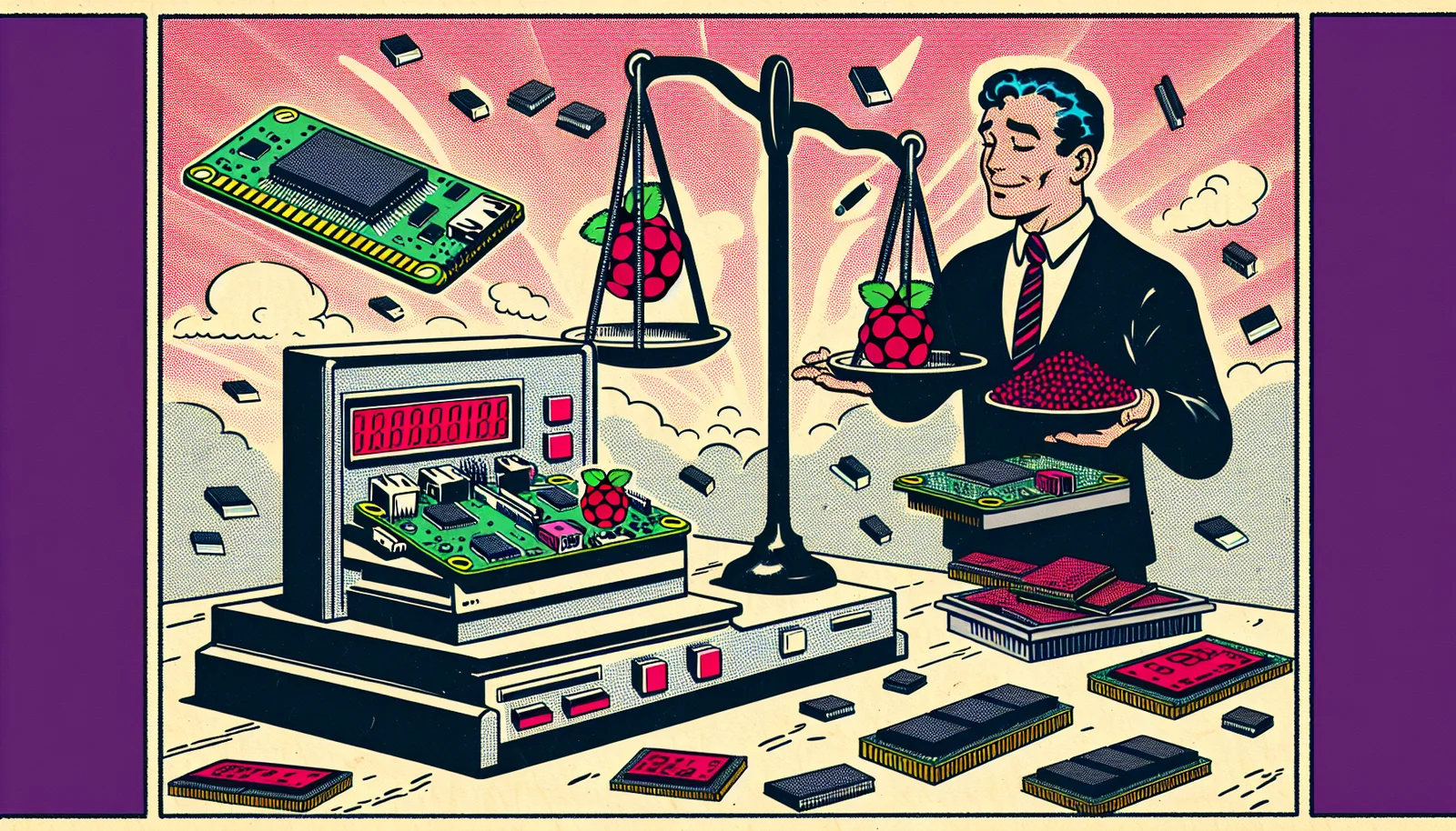 Cover illustration for DRAM Surge Pushes Raspberry Pi and Mini PC Prices to Parity — Used Hardware Becomes 2026's Best Homelab Strategy