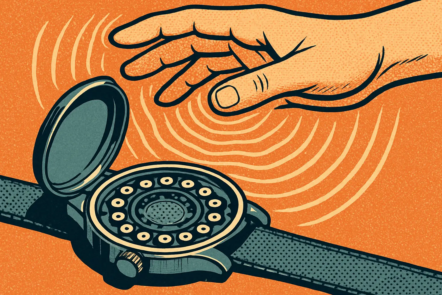 Cover illustration for EITWatch Reads Hand Gestures With an ESP32-S3 Watch