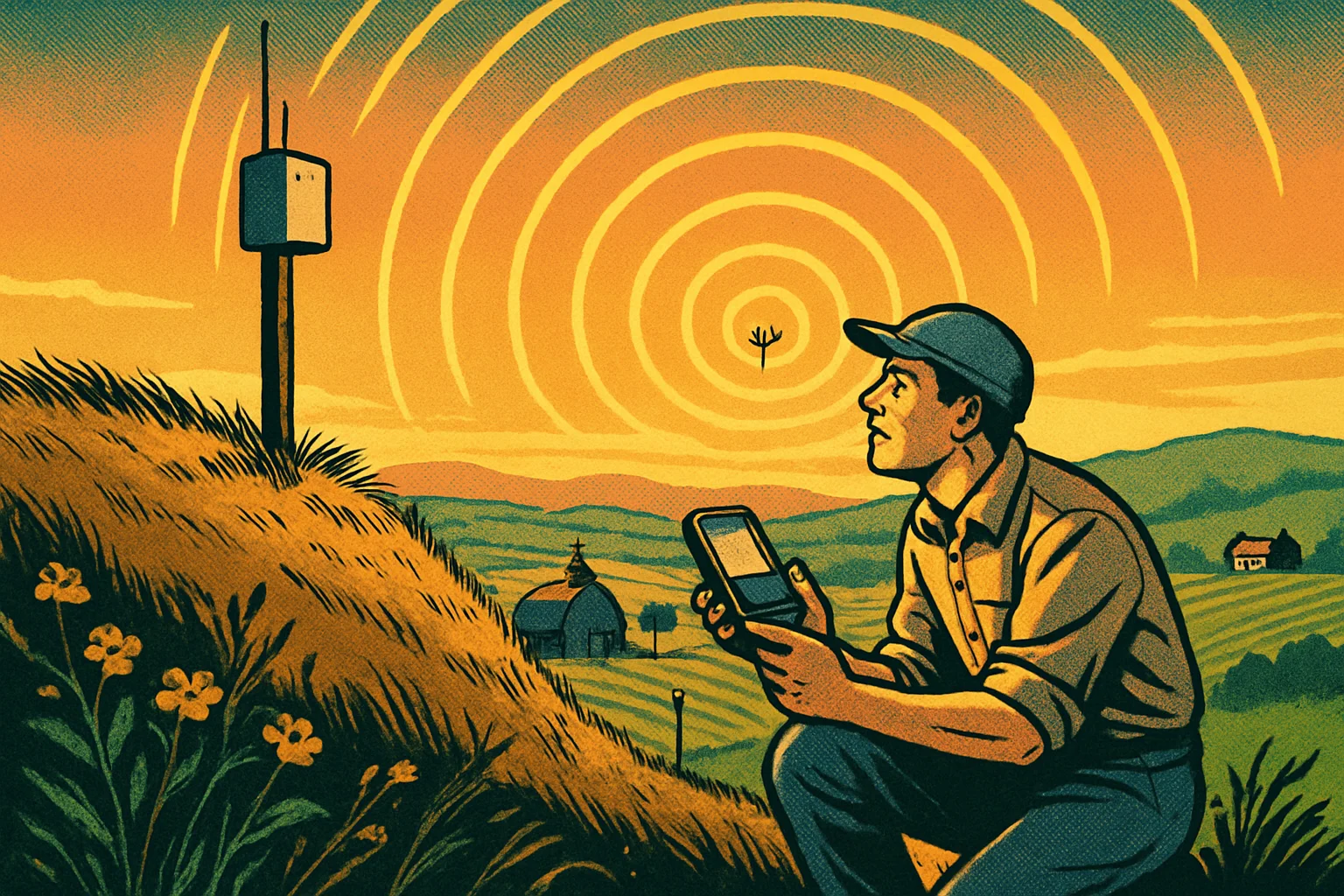 Cover illustration for Elecrow's $54 ThinkNode G4 Gateway Stretches IoT Range Past a Kilometer
