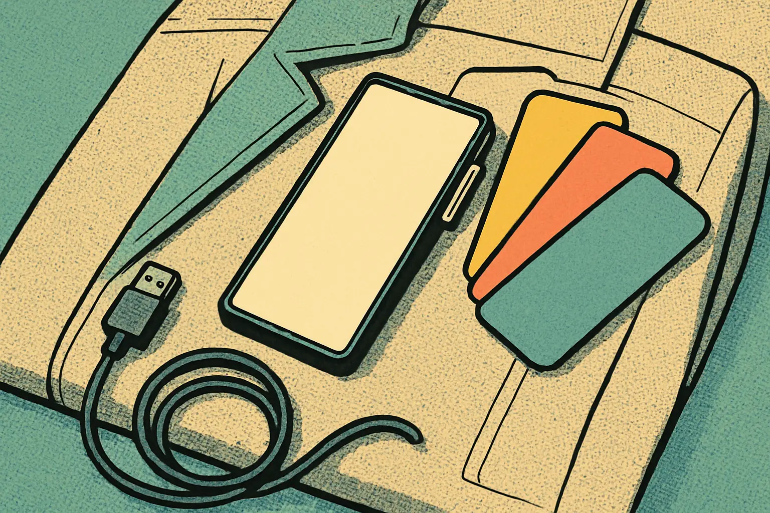 Cover illustration for TICKEY Puts 48-Color E-Paper on an ESP32-S3 Badge