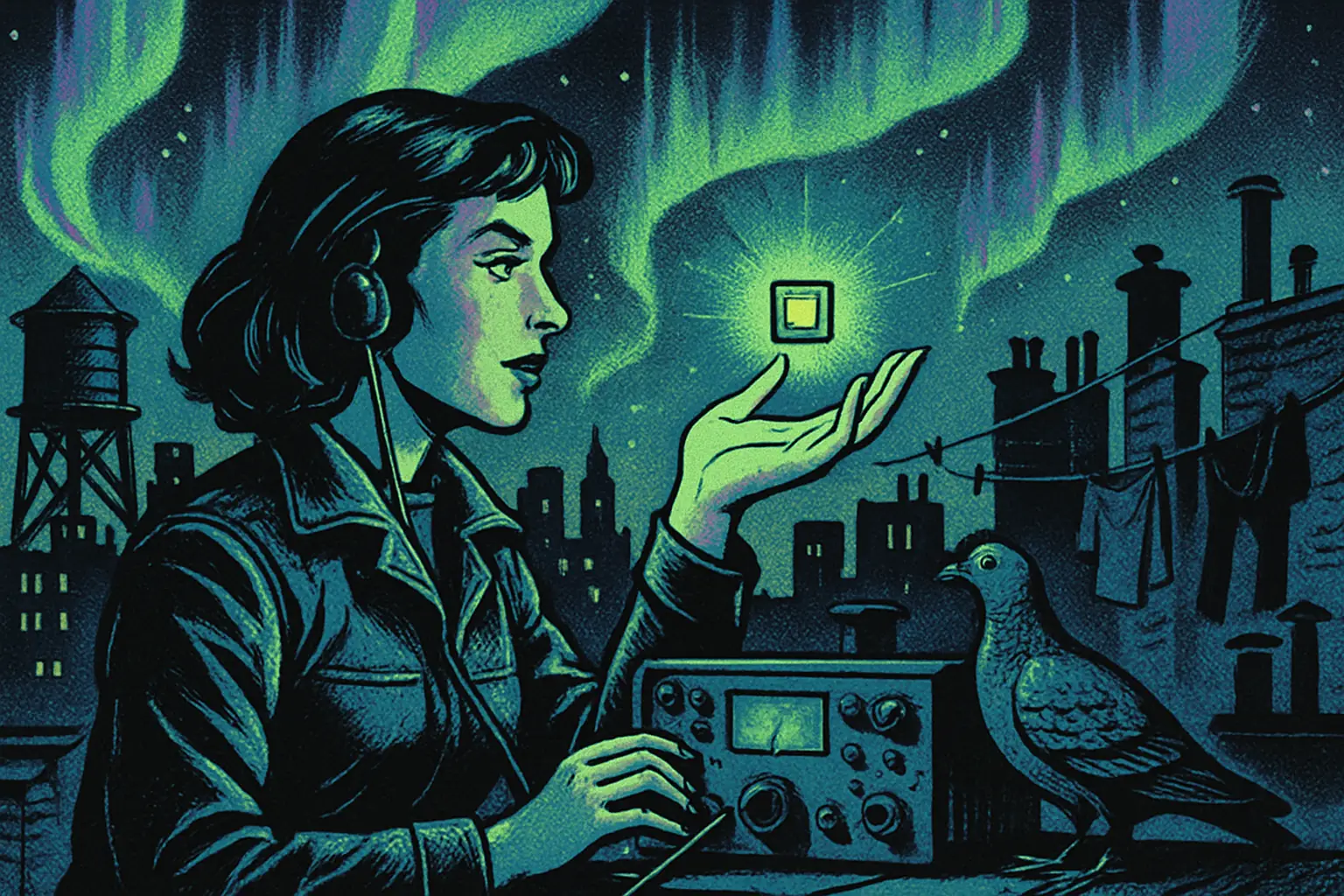 Cover illustration for ESP32 SDR Firmware: Turn a Dev Board Into a Radio Scanner