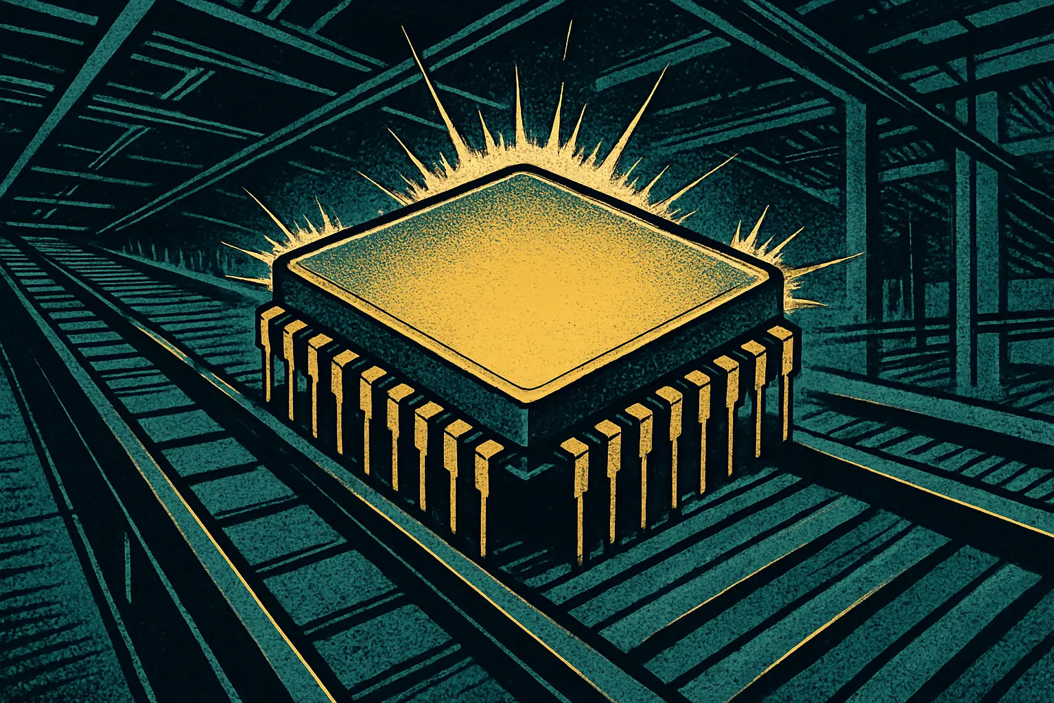Cover illustration for Etched Raises $700M at a $21B AI Chip Valuation