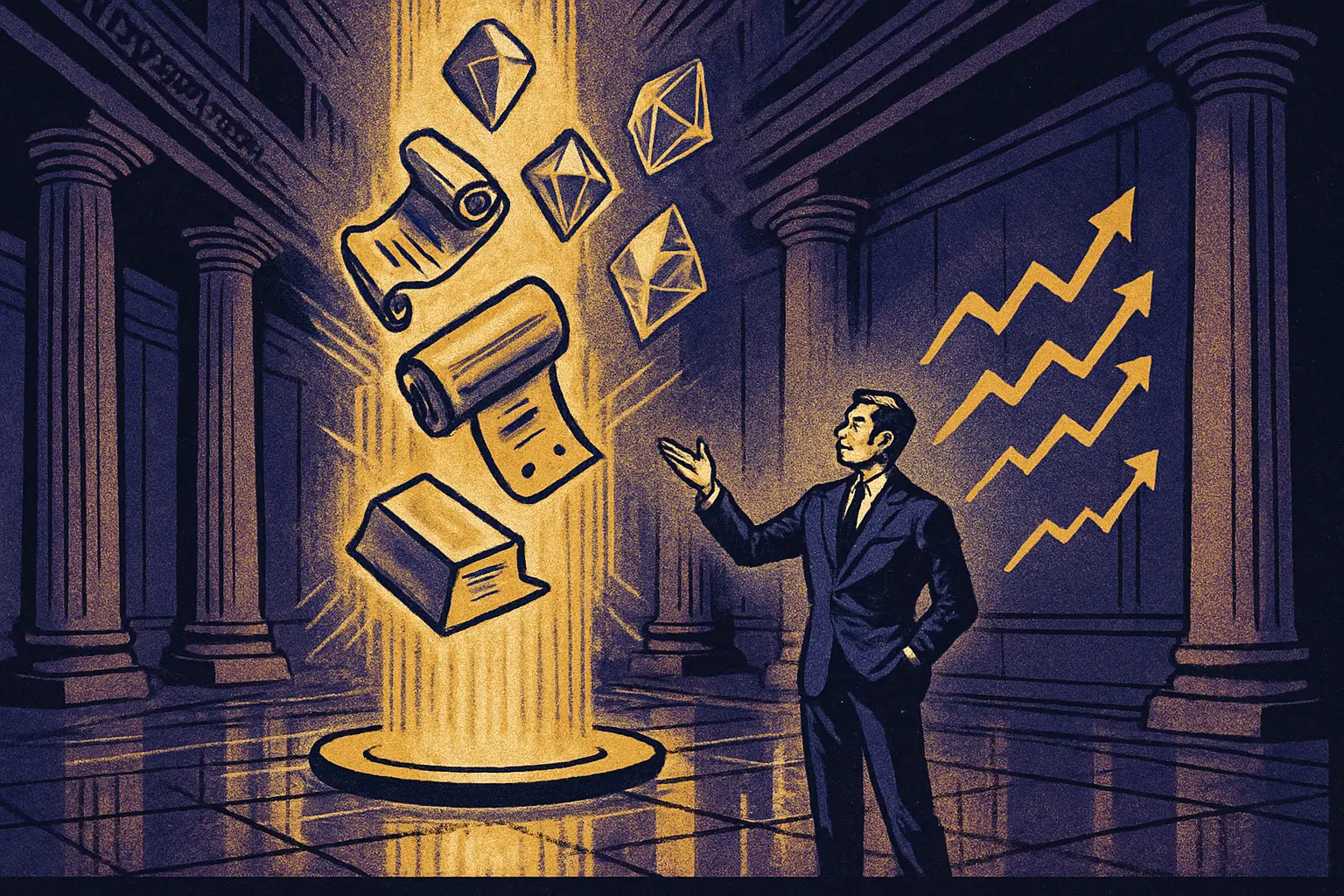 Cover illustration for Ethereum Tokenized Assets Top $19B, Lead All Chains