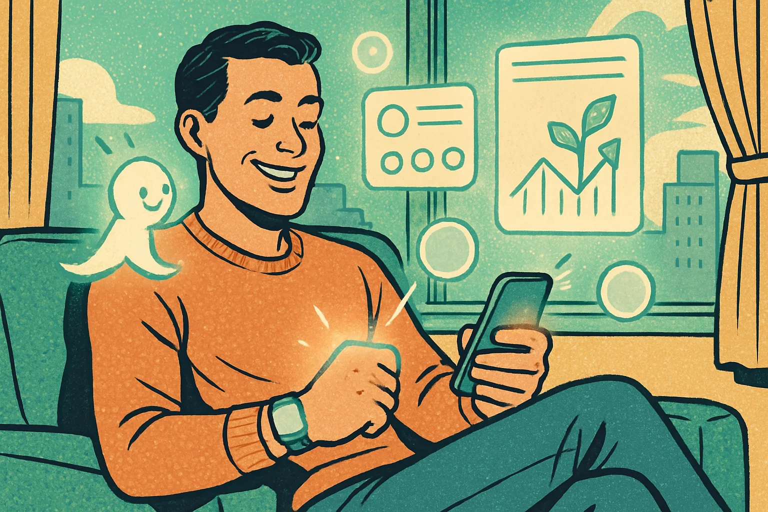 Cover illustration for eToro's New AI-First App Adds Tori and Agent-Powered Portfolios