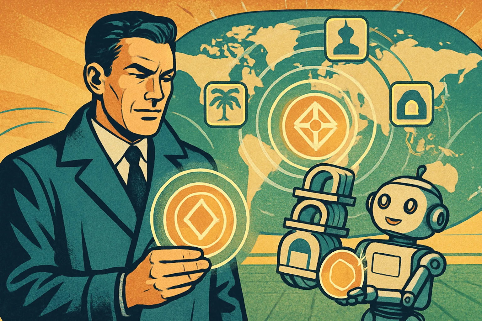 Cover illustration for Fasset Raises $51M to Scale a Stablecoin-Powered Neobank — 50+ Payment Corridors, $32B in Volume