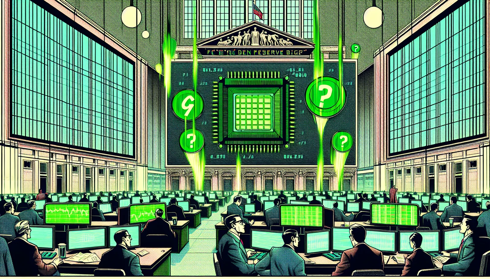 Cover illustration for Markets Edge Higher as the Fed Opens Its March Meeting — NVIDIA Rallies Post-GTC While Micron Surges on Memory Demand
