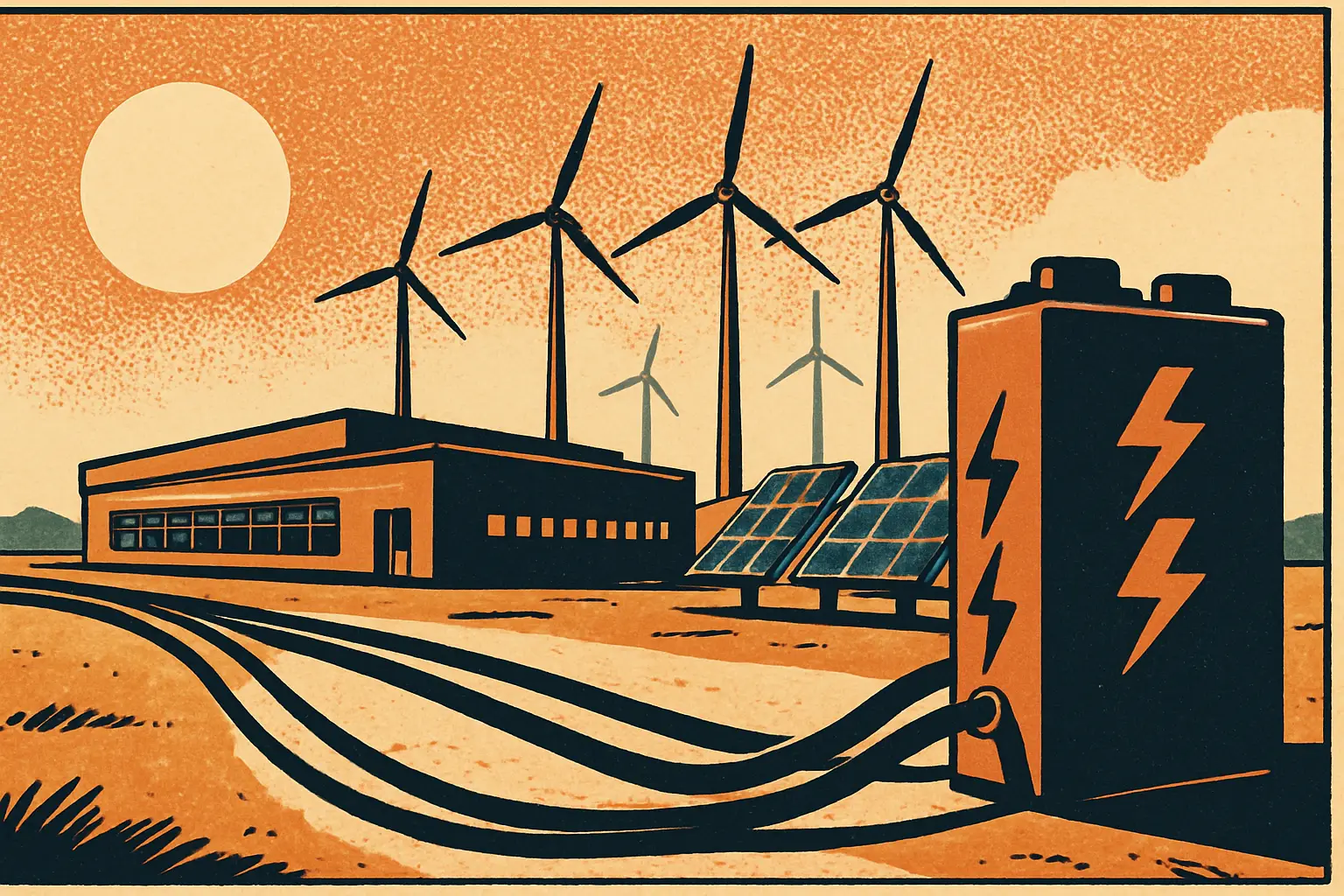 Cover illustration for Firmus Raises $2B for Renewable-Powered AI Factories