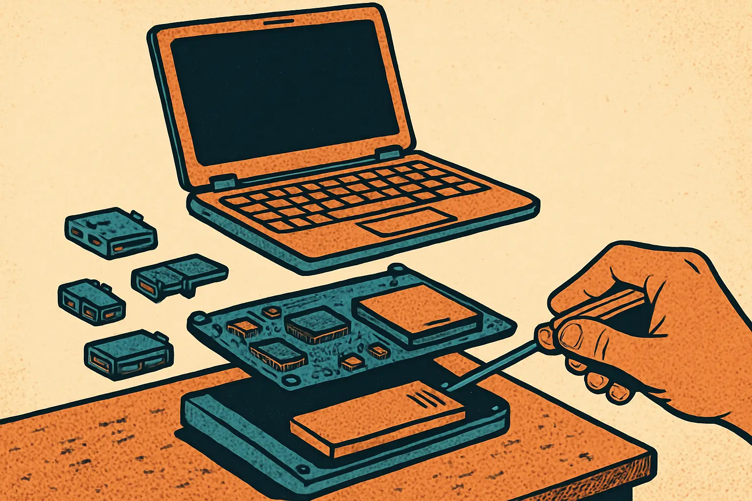 Cover illustration for Framework Laptop 12 Upgrade Adds 70% More Battery