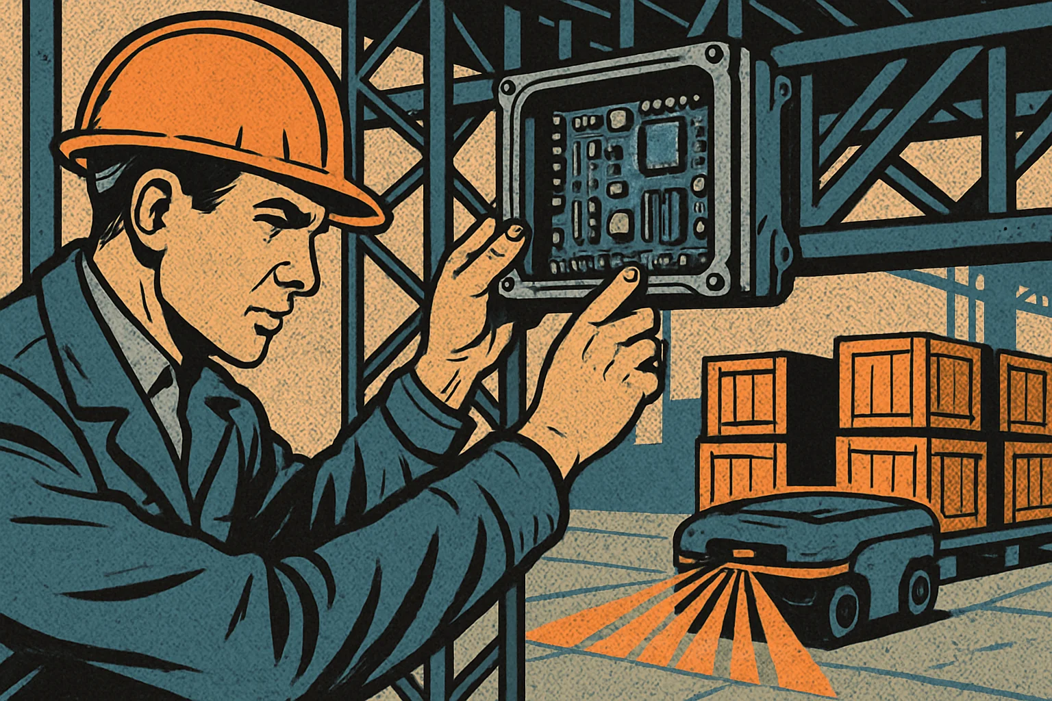 Cover illustration for Gateworks Catalina GW9200: An i.MX 95 Edge AI SBC Built for Rugged Jobs