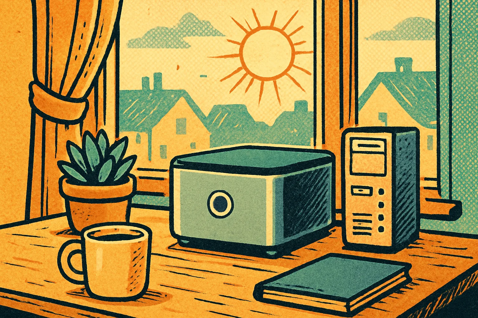 Cover illustration for GEEKOM A7 2026 Edition Brings Ryzen 5 7545U Power to a Tiny Desktop