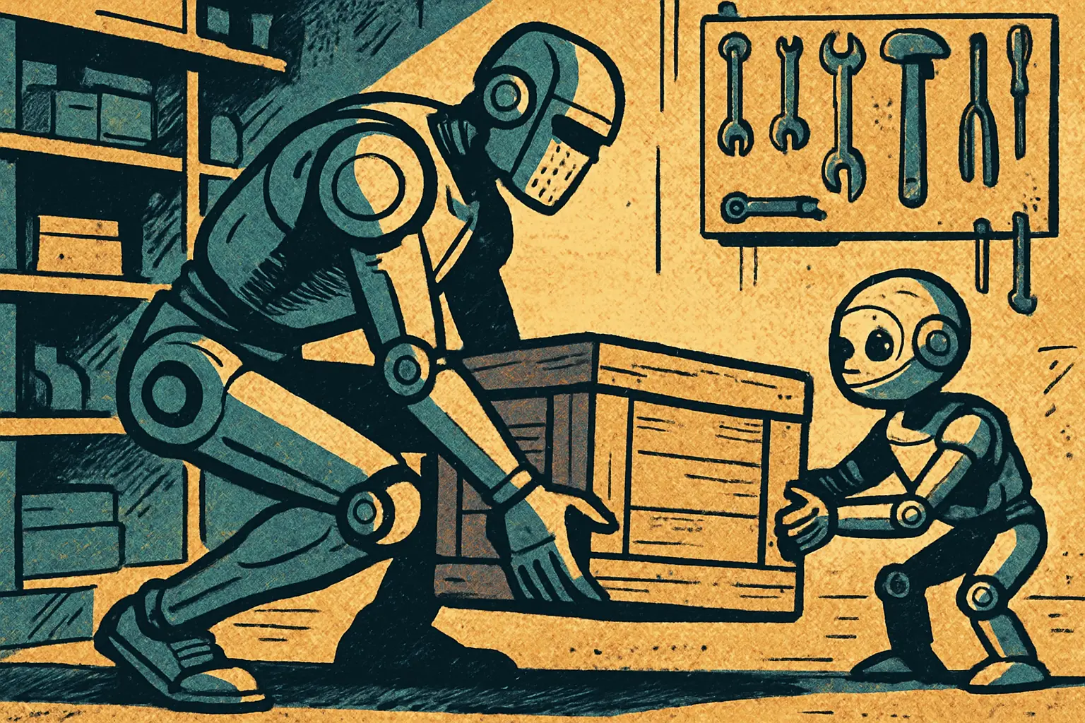 Cover illustration for Gemini Robotics 2 Gives Humanoids Whole-Body Control