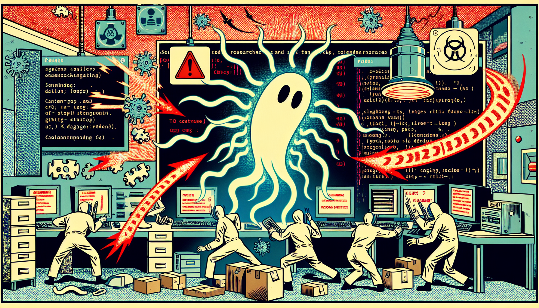 Cover illustration for GlassWorm Returns With a Second Wave — The Supply Chain Attack Expands From GitHub to npm Packages and VSCode Extensions