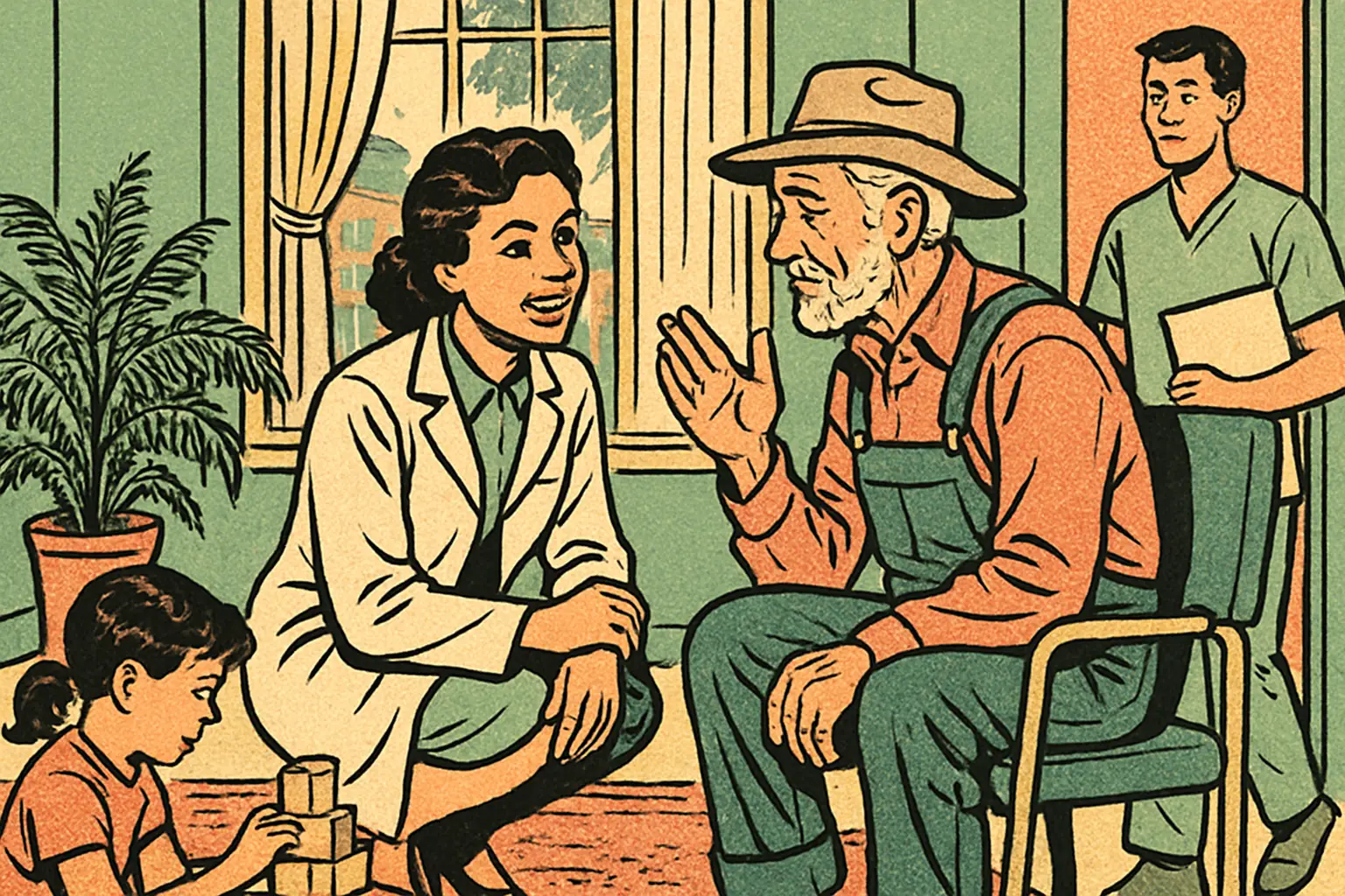 Cover illustration for Google AMIE Lancet Study: What 98 Clinic Patients Showed