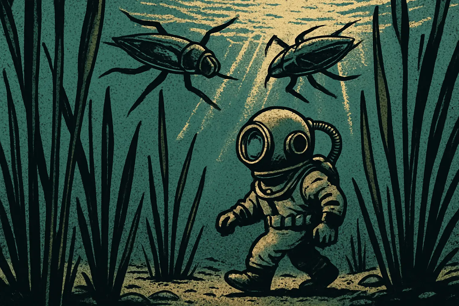 Cover illustration for Grounded 2 Into the Abyss Adds a Whole Pond to Explore