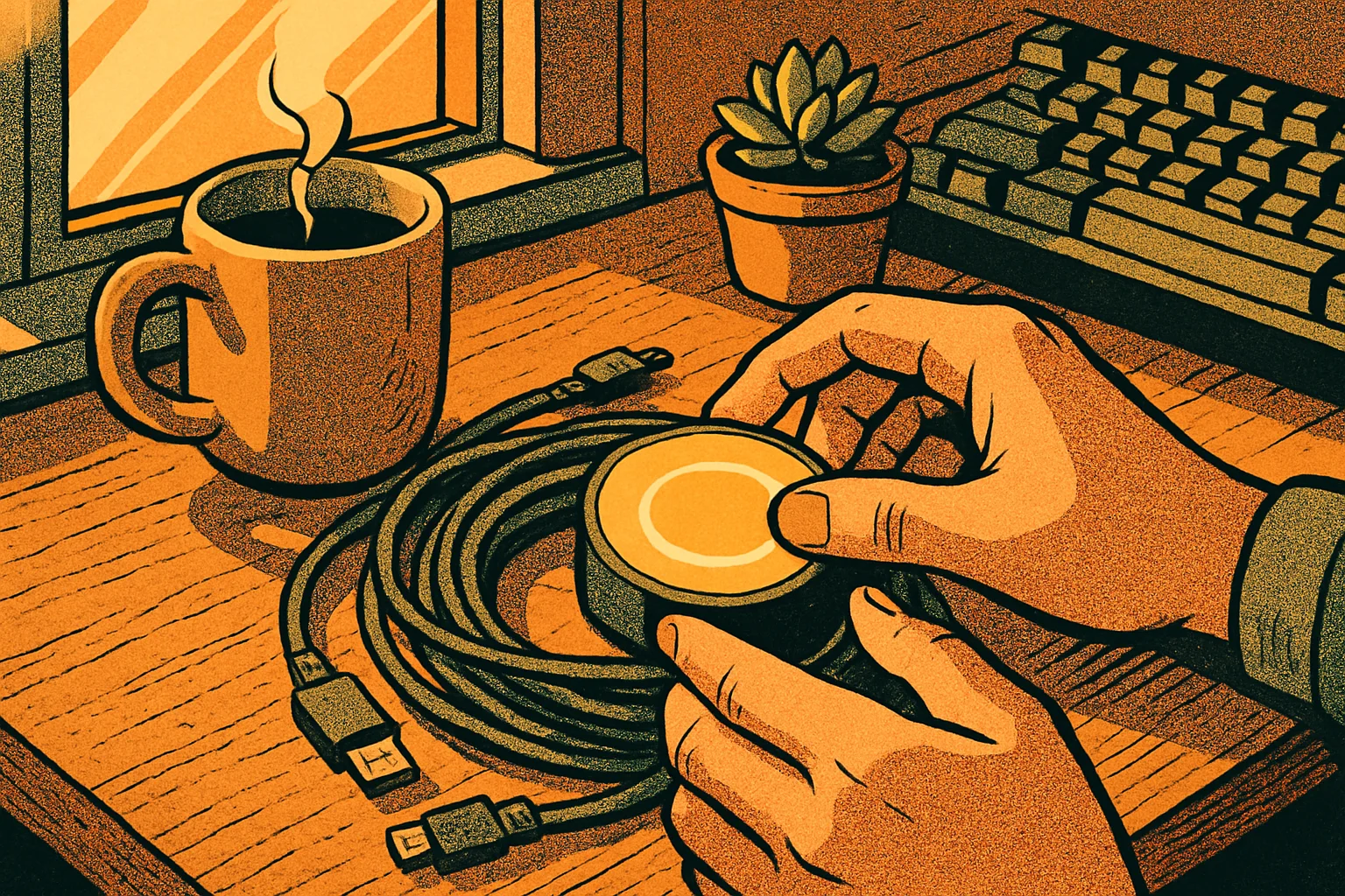 Cover illustration for HALO Touch V2 Review: A Touchscreen USB Hub With a Rotary Encoder