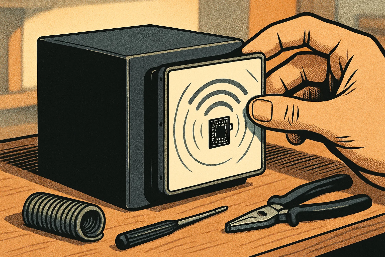 Cover illustration for Inkterface Adds a Wireless E-Ink Faceplate to Valve's Steam Machine