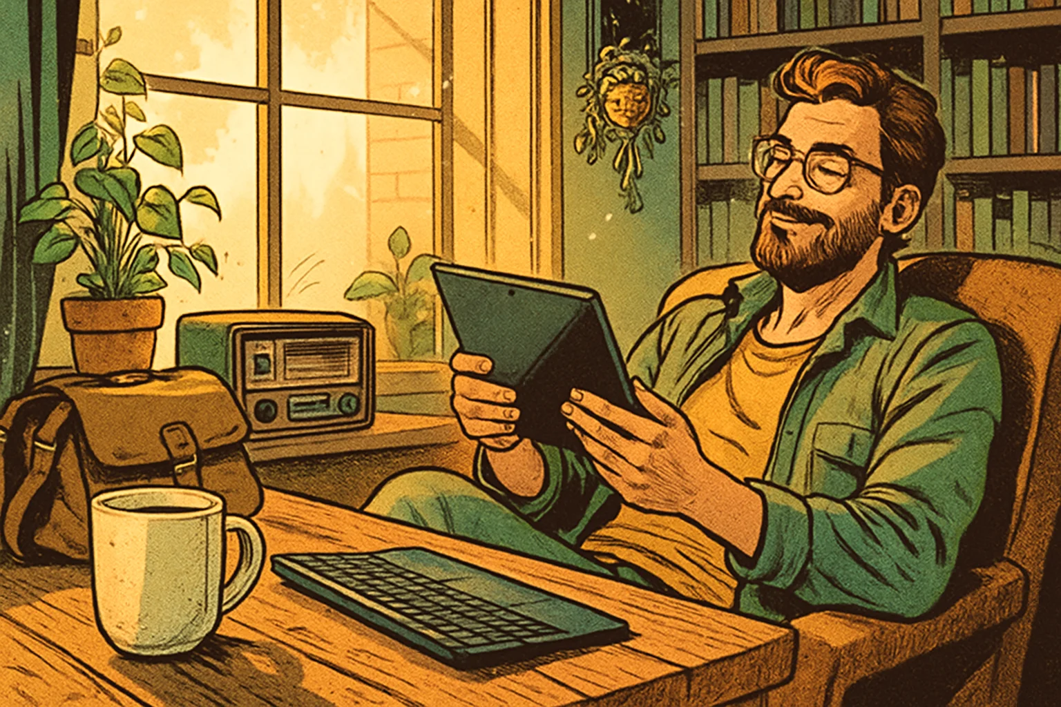 Cover illustration for Juno Tab 4 Is a Full Linux Tablet With Intel Core Ultra and a Keyboard