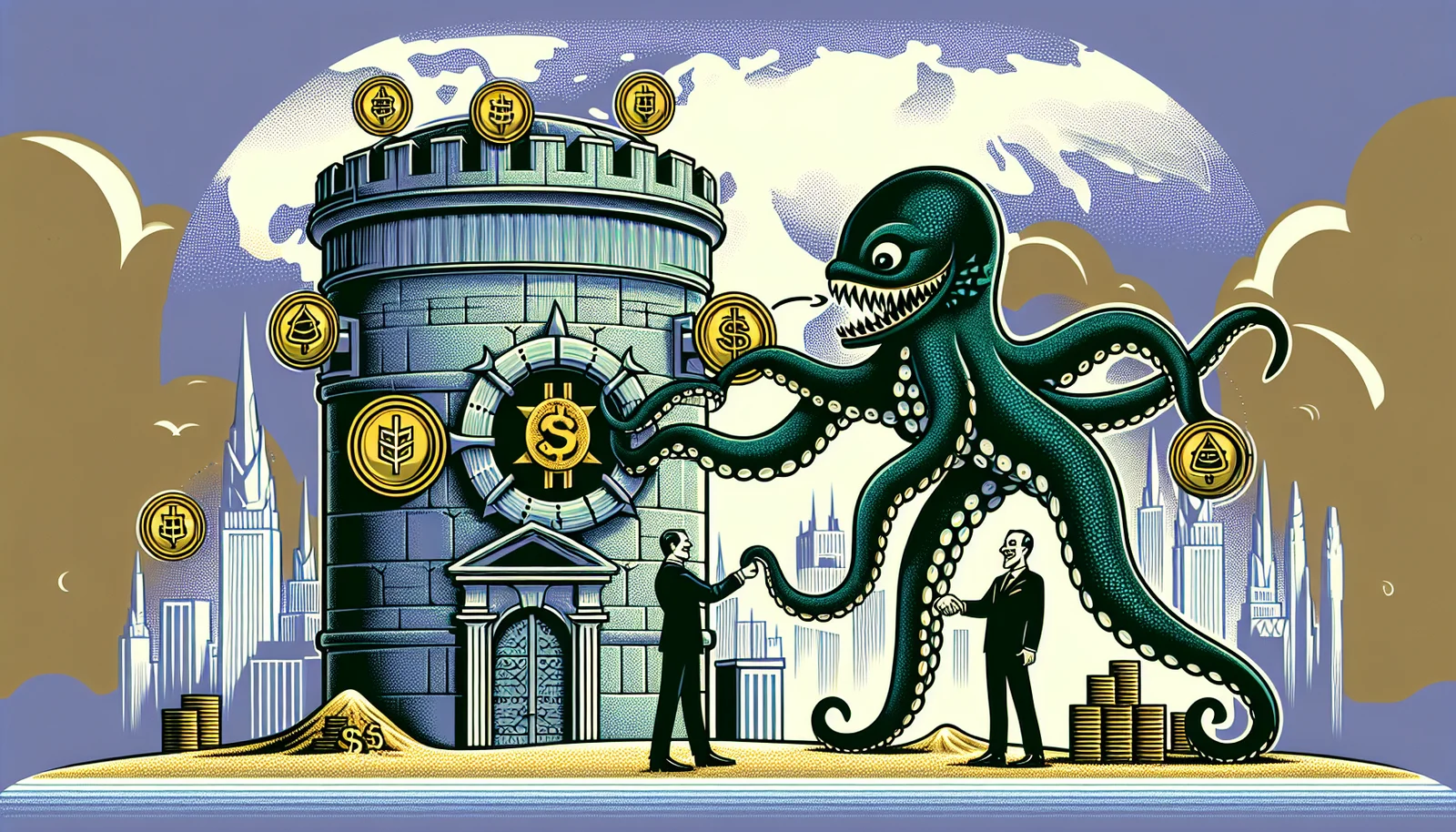 Cover illustration for Kraken Owner Payward Acquires Bitnomial for $550M to Build Full US Derivatives Stack