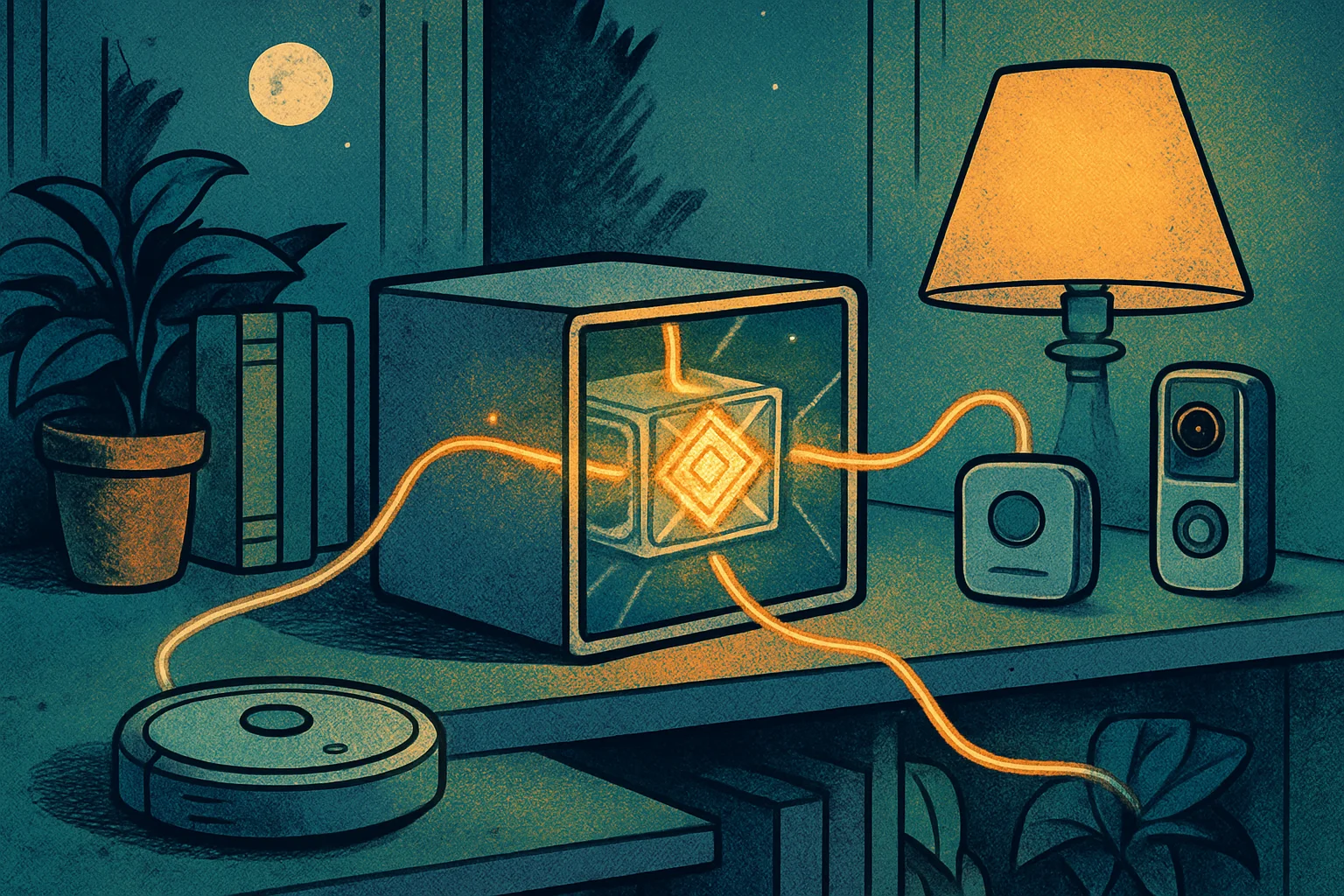 Cover illustration for Lenovo AI Host Packs an Arm Chip and 45 TOPS Into a Tiny Edge AI PC