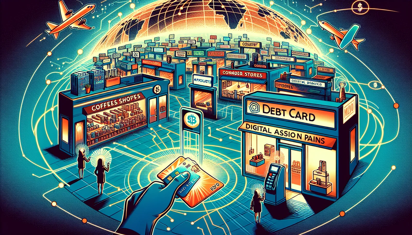 Cover illustration for Lightspark and Visa Bring Stablecoin and Bitcoin Debit Cards to 100+ Countries