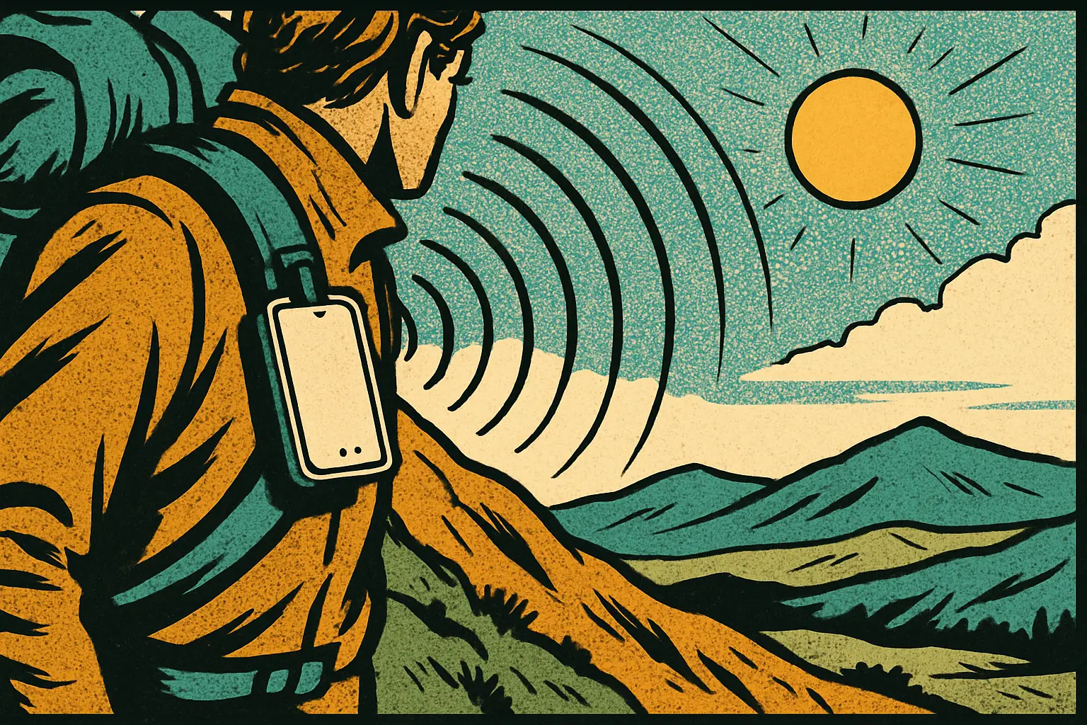 Cover illustration for LILYGO T-Echo Card Puts Solar LoRa Mesh in an IP66 Shell
