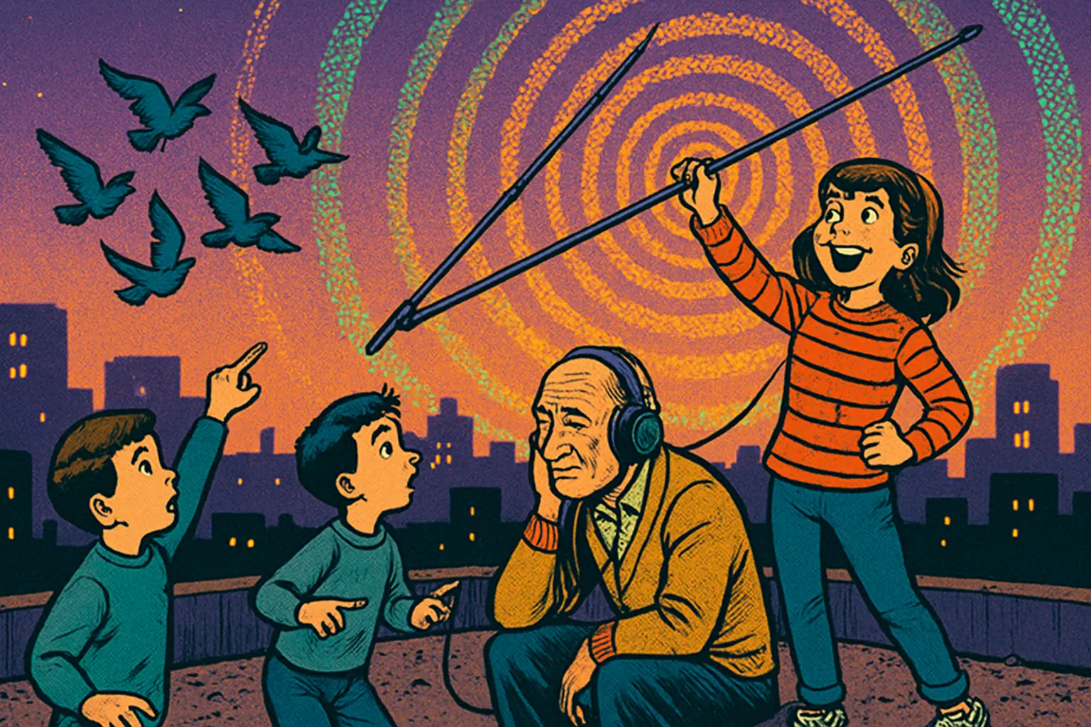 Cover illustration for LR2021 SDR: Turning a LoRa Chip Into a Software Radio