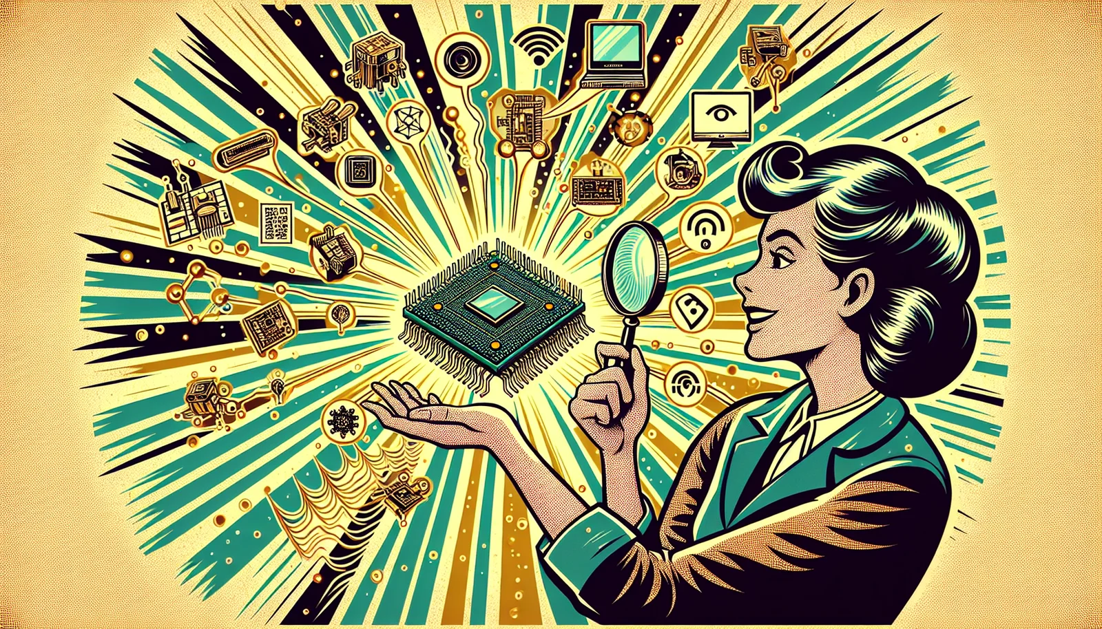 Cover illustration for M5Stack Stamp-P4 Is a $12.95 RISC-V AI Board Smaller Than a Postage Stamp