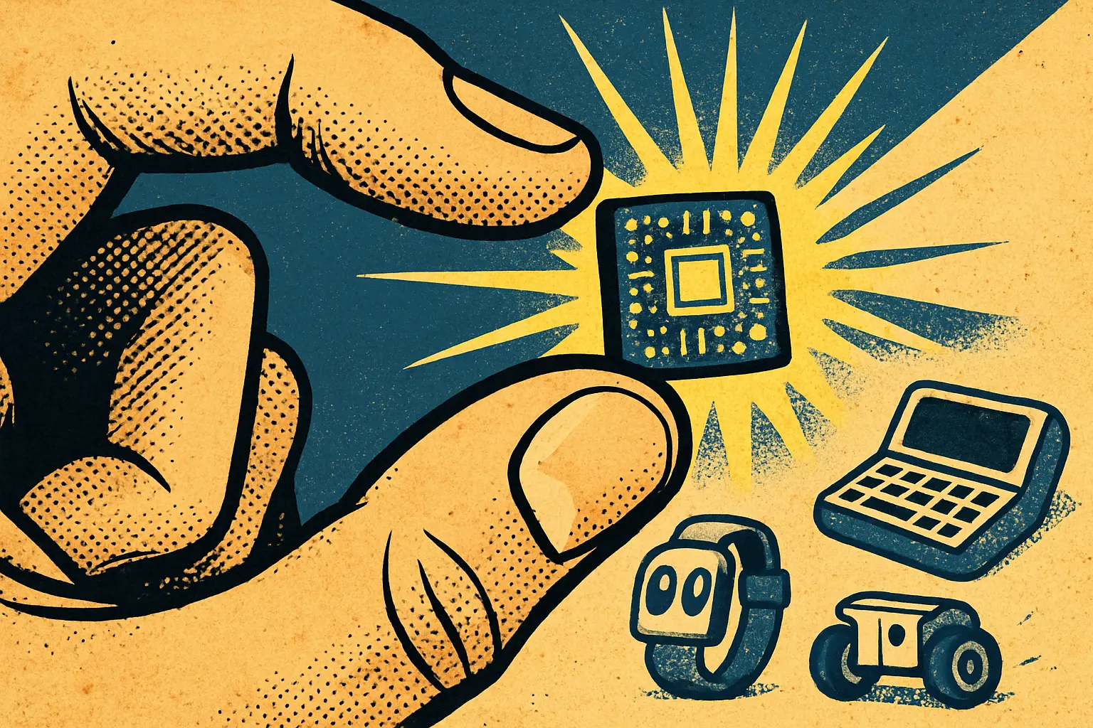 Cover illustration for Moddo Pinch Is the Smallest 32-Bit Arduino Board Yet