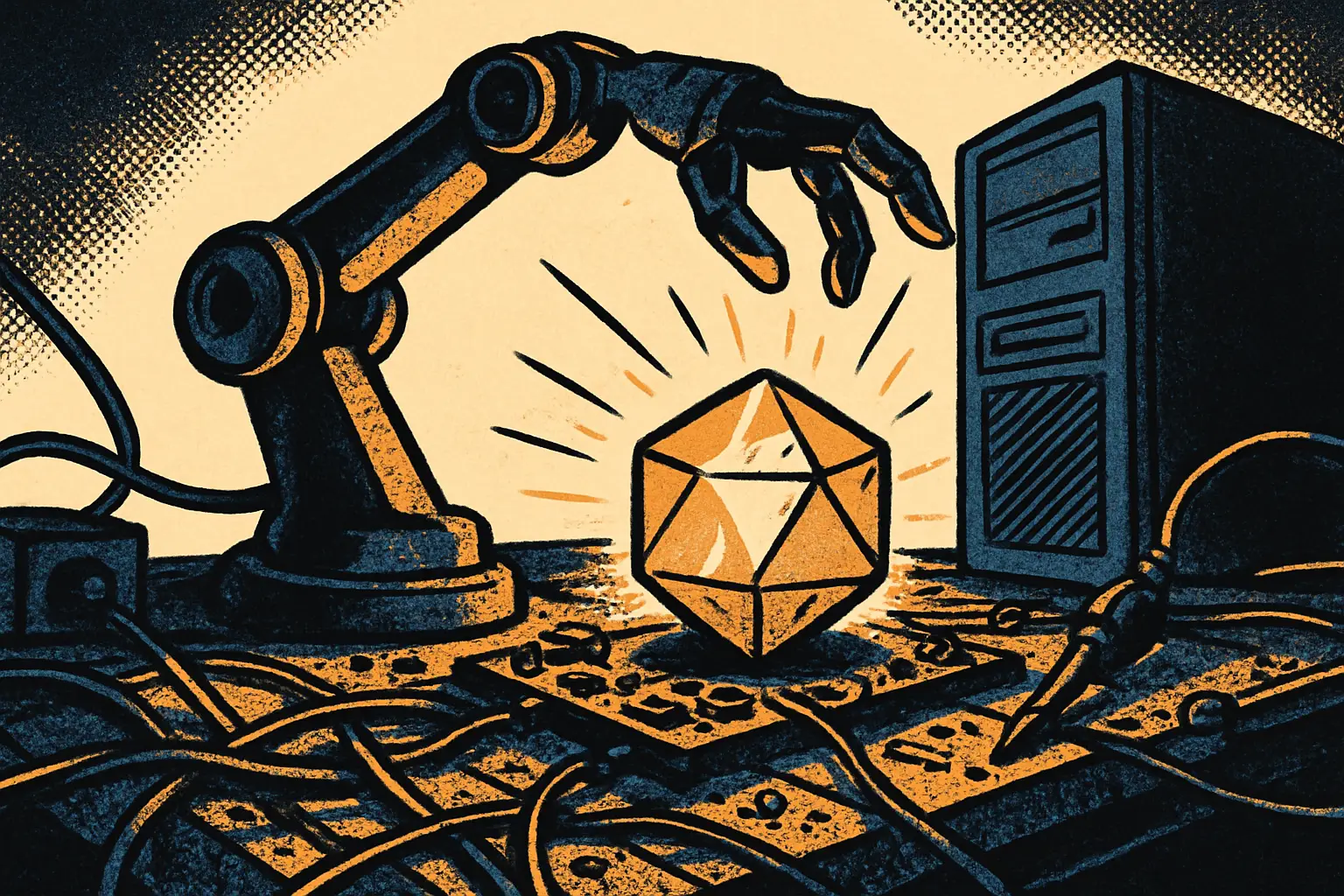Cover illustration for Muse Glimmer Runs a 30B Agentic Model on One Consumer GPU