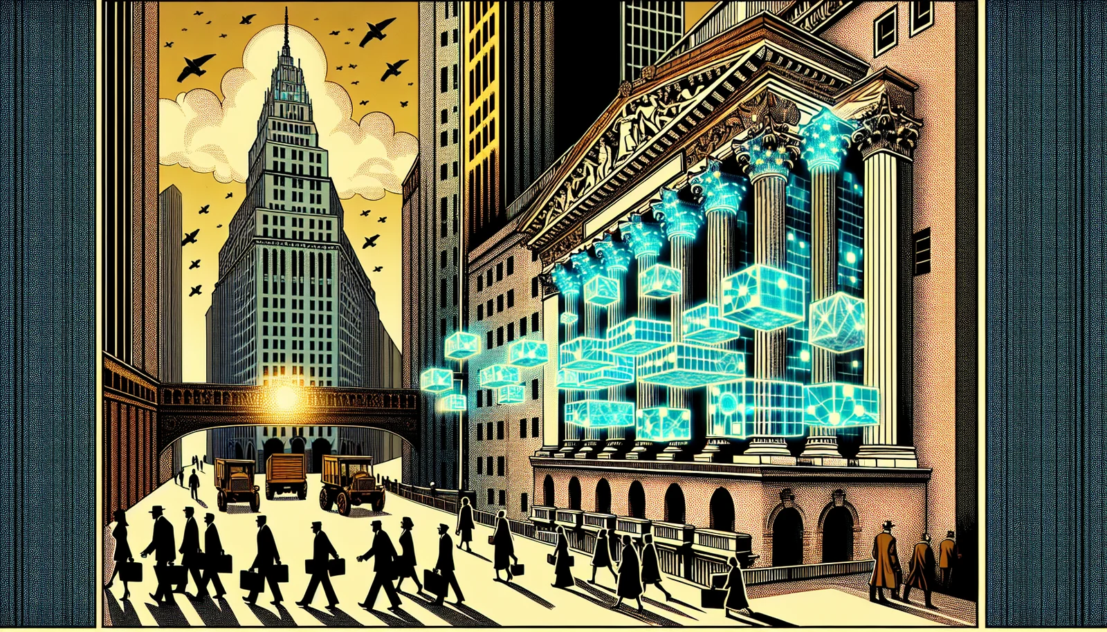 Cover illustration for Nasdaq Partners With Kraken to Build a Tokenized Equities Gateway — Bridging Wall Street and Blockchain Markets