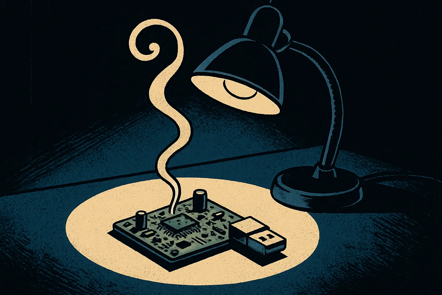 Cover illustration for NightRun Boots a Local LLM on a Pi 5 With No OS