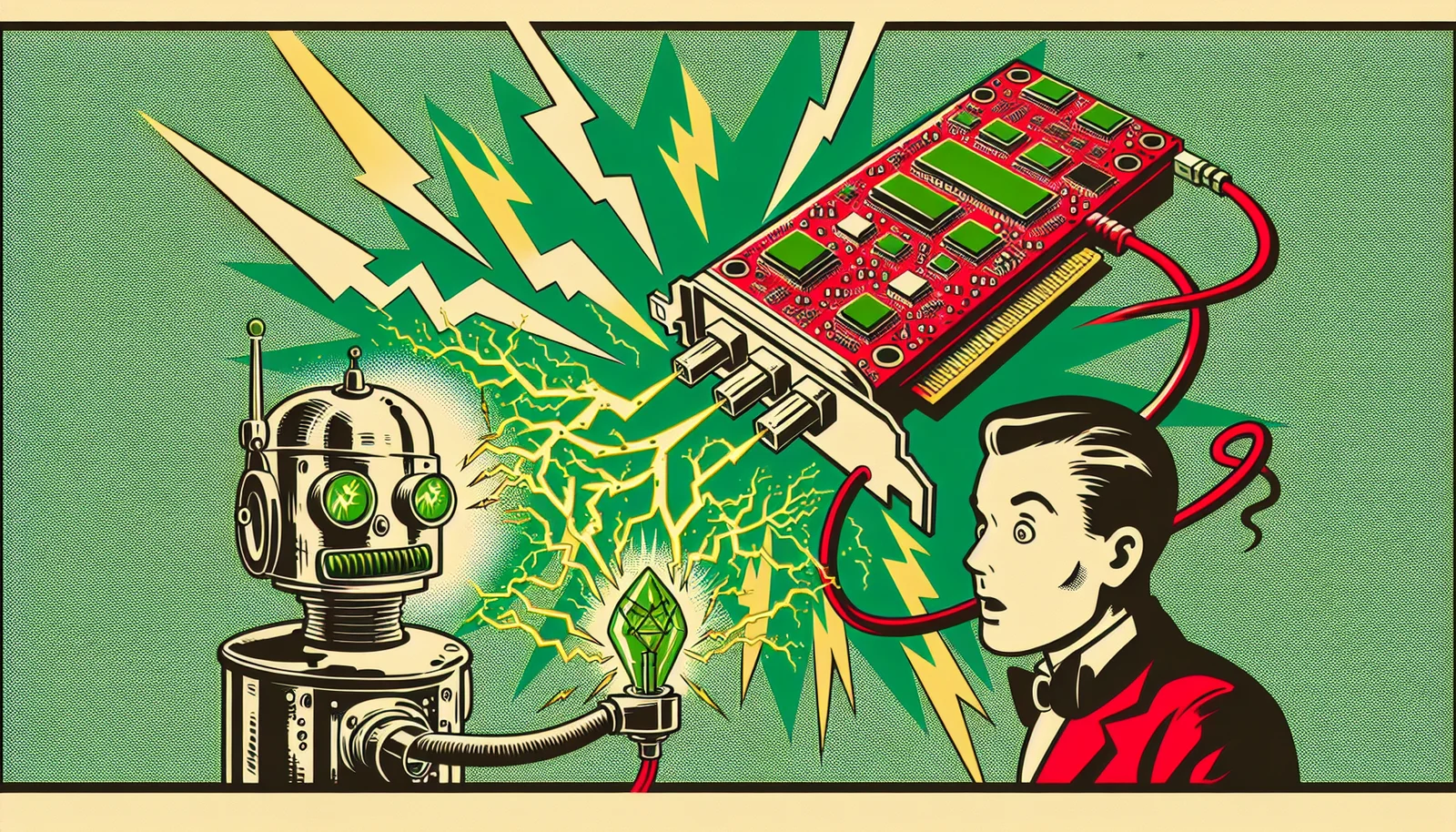 Cover illustration for An Nvidia GPU Now Runs AI Inference on a Raspberry Pi 5 at 121 Tokens Per Second