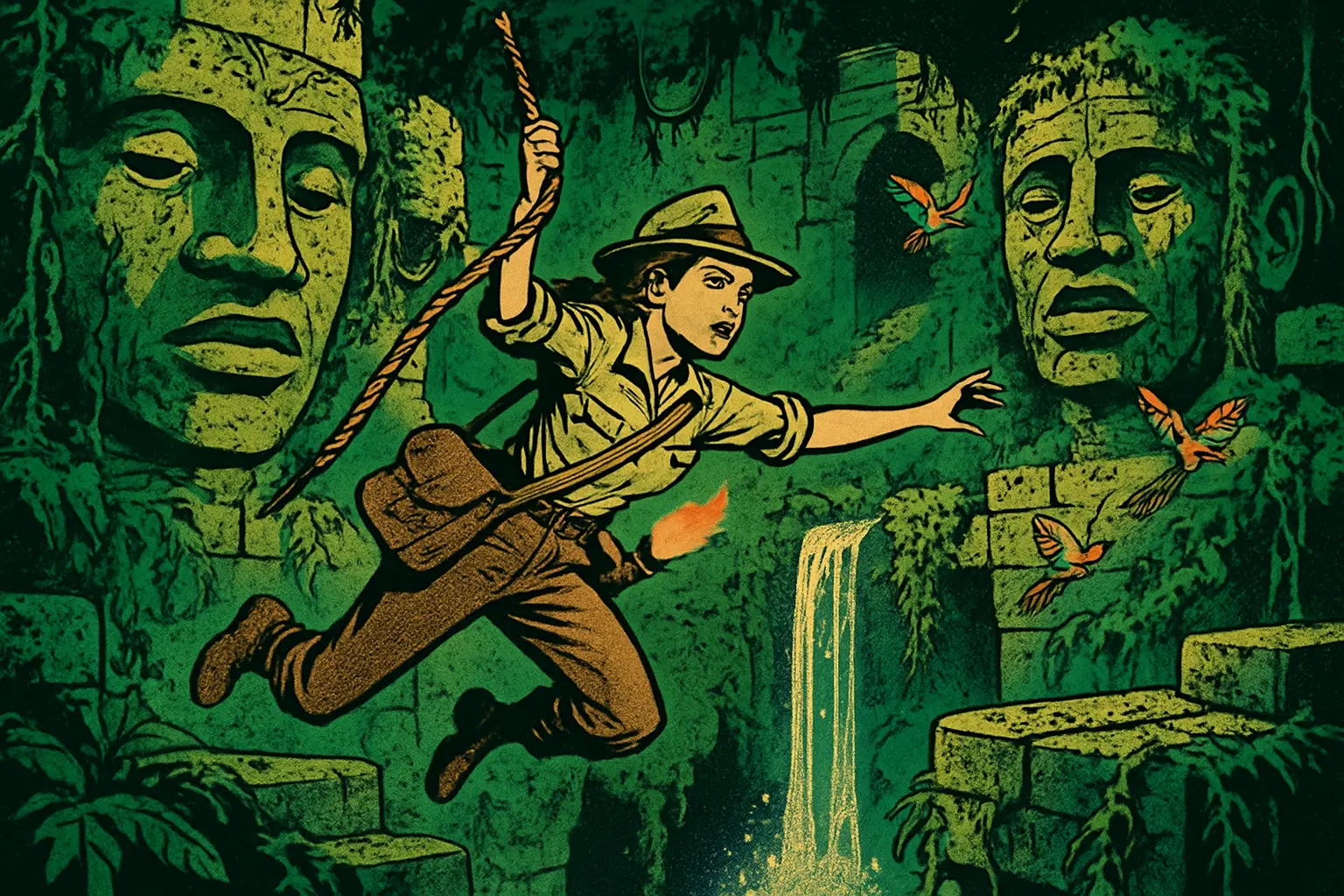 Cover illustration for Tomb Raider Runs on an ESP32-P4 at 30 FPS With OpenLara